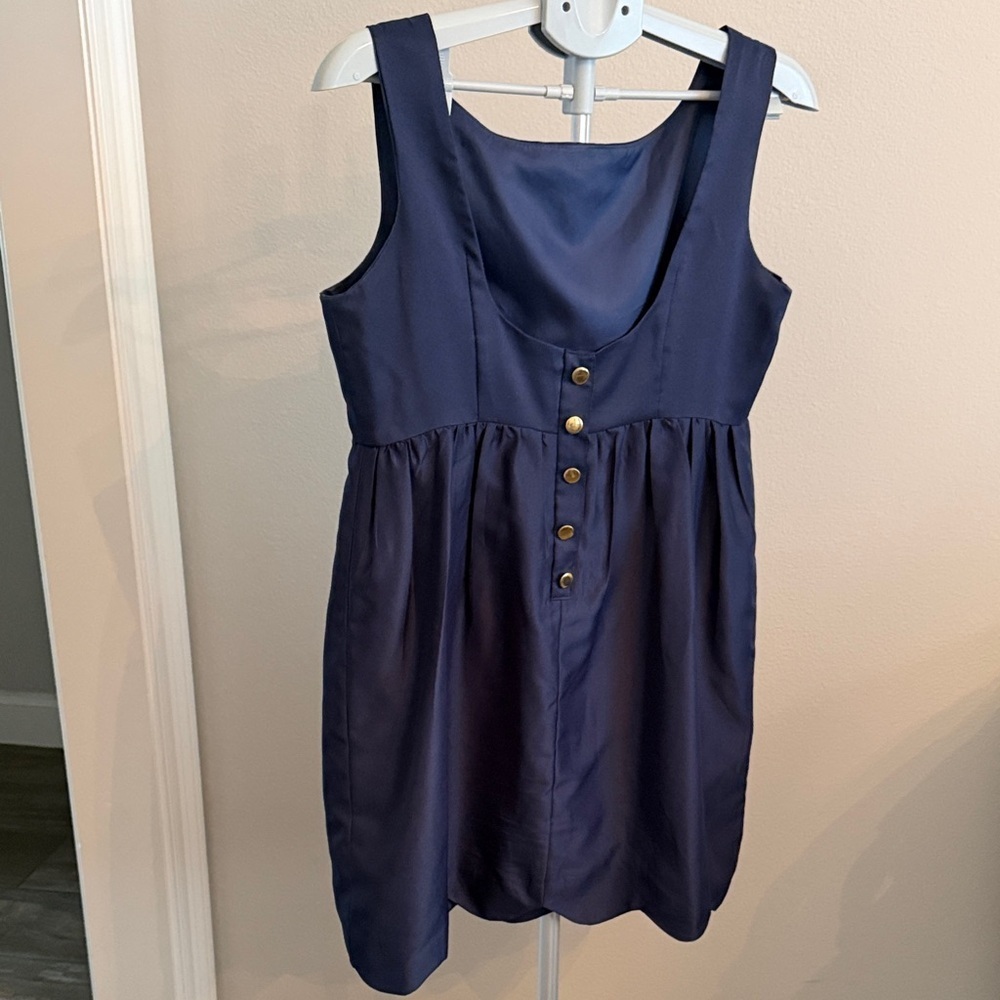 Camilla Beth Elegant Navy Sleeveless Mini Dress